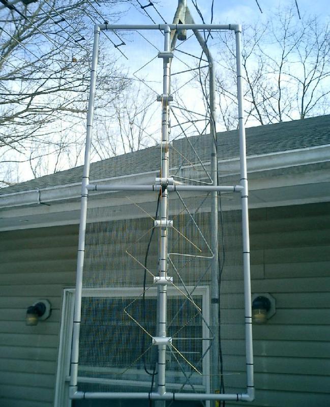 The antenna, installed